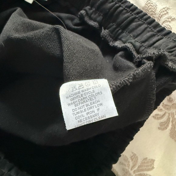 MESHKI womens black cotton joggers L - Picture 8 of 8